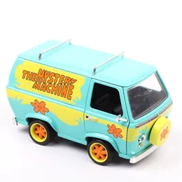 Diecast Model car No Box Jada 1/24 Scale The Mystery Machine Van Hollywood Rides Cartoon Diecasts Toy Vehicles Metal Car Kids Gifts Boys 220930
