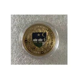 World cultural heritage gift commemorative coin French letrepol gold coin Decoration.cx