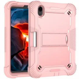 Tablet Cases For iPad Mini 6 With Kickstand and Pencil Holder Design Anti-drop Shockproof Protection 3 Layers multi-function Cover