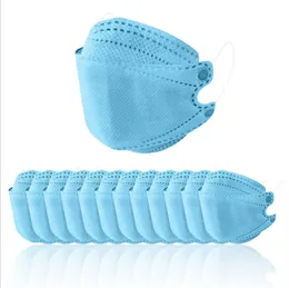 Kindermasken vierschichtiger mit geschmolzengeblasenem Stoff bequem und atmungsaktives fischförmiger, staubsicherer und Anti-Fog-Einweg-Einweg-Epidemie-Präventionsmaske