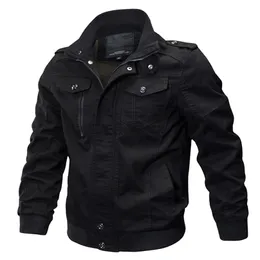 Military Bomber Jacket Men Casual Cotton Coats Army Mens Slim Fit Pilot Jackets Casacas Para Hombre Size M6XL 220811