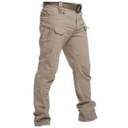 Ciudad militar táctico SWAT combate ejército pantalones muchos bolsillos impermeable resistente al desgaste Casual Cargo pantalones hombres 220811