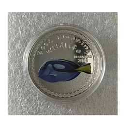 Geschenk vergoldet Meer Erstaunliche Tierwelt Regal Tang Fisch Burundi 1OZ Franken Souvenirs Münze Medaille Sammlermünzen Animal.cx