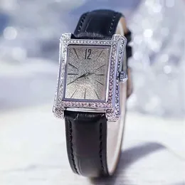 Luxury Womens Watches Designer Fashion Watch Trend Rectangle 2022 Äkta Watch Ladies Full Diamond Waterproof Quartz Women Watchs