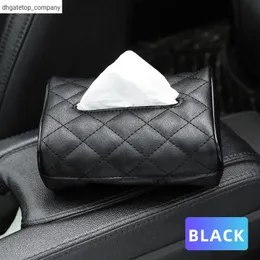 Neue Universal Schwarz Leder Tissue Box Organizer Sonnenblende Typ Tissue Box Abdeckung Serviette Halter In Tissue Boxen Auto Zubehör