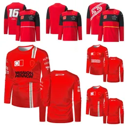 F1 Racing Long Sleeve T-shirt Spring and Autumn Outdoor Team Jersey Same Style Customised
