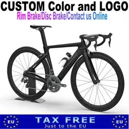 T1000 Anpassad logotyp och färger Bob Carbon Complete Road Bike Carrowter Road Bicycle med 105 R7000 Groupset Wheelset -styret