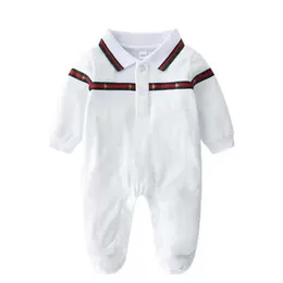 Retail Baby knit long sleeve lapel Cotton Romper Newborn Christmas Rompers Toddle infant bodysuit Children onesies Jumpsuits