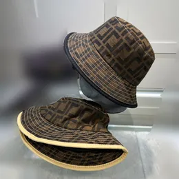 Mode män designers hinkar hattar kvinnor fiskare hatt brev f casquette herr fedora cap beanie bonnet baseball caps sport casual