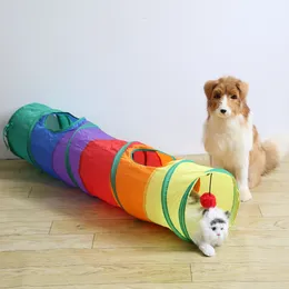 Practical Cat Tunnel Pet Tube Collapsible Play Toy for Cats Indoor Outdoor Kitty Puppy Toys Puzzle Exercising Hiding Training