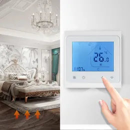 Smart Home Control Water Heating Thermostat With Touchscreen LCD Display Weekly Programmable Energy Saving Temperature ControllerSmart Smart