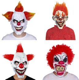 Luminescence Stephen King 'S IT Mask Pennywise Horror Badut Joker Mask Badut Mask Halloween Cosplayコスチューム小道具