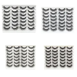 New Eyelashes Super Natural Soft Reusable False Eye Lashes three-dimensional multilayer eyelash Makeup