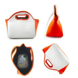 Sublimeringsämnen återanvändbar neopren tygväska handväska isolerade mjuka lunchpåsar med blixtlåsdesign för arbetsskola 2022