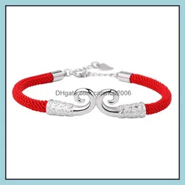 Bracelets de charme Pulseira Casal Bracelet Feminino namorada Corda Drop Drop Drop 2021 J￳ias Carshop2006 DHSJB