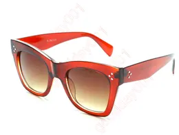 2022 CAT EYE S187 Óculos de sol Red Havana Moda Moda Mulheres Mulheres Designer de Luxo Vintage Black Glasses Black Glasses para fêmeas para feminino