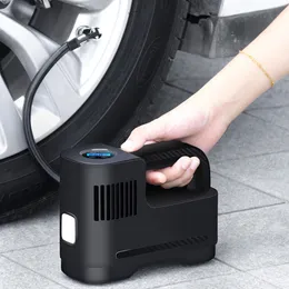 Bomba el￩trica de ar de carro 12V 120W inflador port￡til de pneu sem fio com compressor de ar digital de exibi￧￣o digital para motocicleta autom￡tica