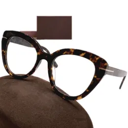 2023 Fashion Women Cateye Bigrim Okulary przeciwsłoneczne Ramka Importowana deska Motyl Fullrim 53-21-145 Styl modelu do recepty Myopia Presbyopia Fullset Case
