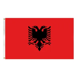 Albania Flag 3x5 Ft High Quality Polyester Country National Flag Banner With Two Brass Grommets