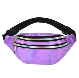 hot Holographic Fannypack waist bag Girls Bumbag Shiny Neon Laser Crossbody Waistbag for men women Party Rave Bum bag Fanny Pack