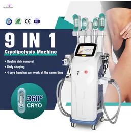 Cryolipolysis Fat Freezing Machine EMS+RF Skin åtdragning Cryo 360 Fat Borttagning Radiofrekvens Laser Lipo Viktförlust Anti-aging Machine