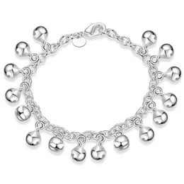 Bracelet de cloches rondes en argent sterling 925 pour les femmes bijoux de fête de fiançailles de mariage