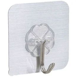 Thicken Pattern Hooks Transparent Strong Self Adhesive Door Wall Hangers Hook Suction Heavy Load Rack Cup Sucker Kitchen Bathroom VTMTL1316