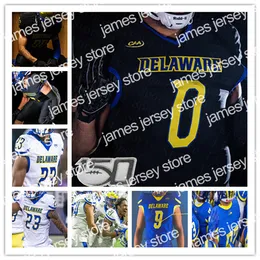 2022 Custom College 2021 Delaware Blue Hens Football Jersey Pat Kehoe Will Knight Riah Burton Dae'lun Darien Isaiah Schoonmaker Thyrick Pitts 4xl