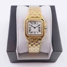Huiya06 Dropshipping Women Watches 27mm 다이얼 Gold Gold Silver Stainless Steel Quartz Lady Watch Diamond Elegant Wristwatch Montre de Luxe