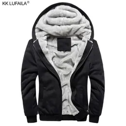 Lã de lã de lã grossa casaco com capuz Men S Winter quente casacos casuais jaquetas para homens e bombardeiro sportswear plus size 220818