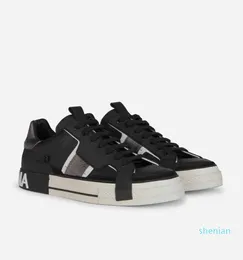 -TOP Luxury Calfskin Zero Custom Sneakers Shoes 남자 스포츠 레이스 업 트레이너 기술 포르토노 캐주얼 편안함을 걷는 EU38-46