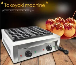 Kommerzielle Takoyaki-Maschine, Lebensmittelverarbeitungsausrüstung, 2000 W, Oktopusbälle, Grillpfanne, elektrischer Fischballofen, Doppelplatten, antihaftbeschichtet