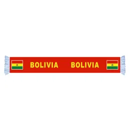 مصنع بوليفيا تزود سعر جيد من البوليستر ساتان الساتان وشاح الريف أمة كرة القدم المشجعين يمكن أيضا تخصيص