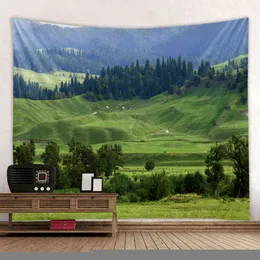 Домашняя украшение ковров настена висят цифровой печать красивая пейзажная схема J220804