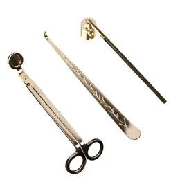 3st/set och 4st/set guldljus sax Tillbehör Snuffers Wick Trimmer Dipper Candles Hook Accessory