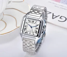 Herren Watch Quartz Movement Uhren 40 mm alle Edelstahl-Business-Armbanduhr Verstellbare Montre de Luxe Selbstwind Mode Armbanduhren