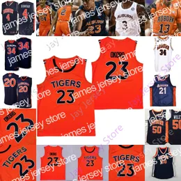 Maglia da basket 2022 Tigers NCAA College Samir Doughty Isaac Okoro Danjel Purifoy McCormick Austin Wiley Devan Cambridge Jamal Johnson Barkley