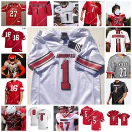 NCAA Custom Sville Cardinal Cardinated Football Jersey 85 Nate Kurisky 56 Renato Brown 18 Rance Conner 77 Kobe Baynes 99 Dezmond Tell 54 Caleb Banks TJ Quinn Джош Минкинс