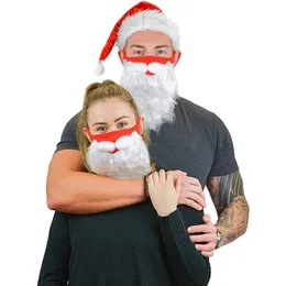 Decorazioni natalizie Stazione internazionale nuova maschera barba di Babbo Natale accessori per abiti da festa 100% cotone