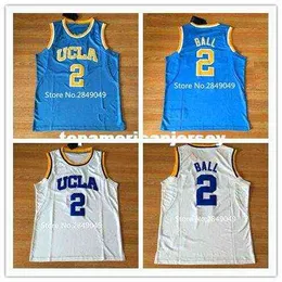 Ultima maglia da basket # 2 Lonzo Ball UCLA Bruins College cucita S-2XL gilet maglie Ncaa