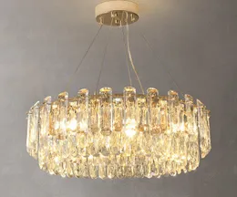 Lustre de cristal de luxo lâmpada de sala de estar moderno estilo high-end net lâmpada de cozinha decorativa luminária de iluminação pandeante grátis
