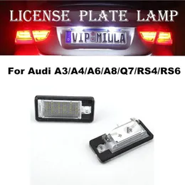 Luz de coche para Audi A3 A4 A6 A8 Q7 RS4 RS6 lámpara LED de matrícula Color blanco accesorios para automóviles 2162296i