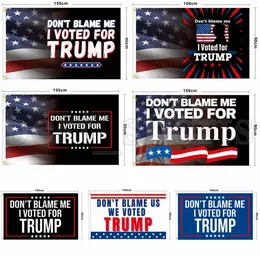 2024 Donald Trump Flag 90x150cm لا تلومني ، لقد صوتت لصالح ترامب لافتة أعلام الانتخابات الأمريكية DHL الشحن