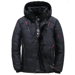 Down Jacket Male Winter Parkas Men 20 Degree White Duck Hooded Outdoor Thick Warm Padded Snow Coat Oversize M 4XL 220818