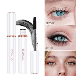 O.two.o 10 ml svart mascara superögonfransförlängningar vattentät siden fiber lång curling sexig ögon smink kosmetika