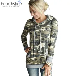 Sorto de camuflagem e moletons para mulheres Autumn Spring Militar de traje de camuflagem casica Casual Pullover fêmea xxl 220818