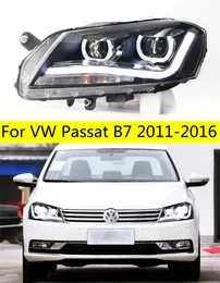 VWパッサットB7 20 11-20 16 LEDハイビームデイタイムライトエンジェルアイドライビングヘッドライト交換のヘッドライト