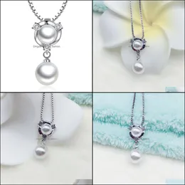 Pendant Necklaces Pearls Imitation Sier Jewelry Plated Necklace Drop Delivery 2021 Pendants Mjfashion Dhlgp