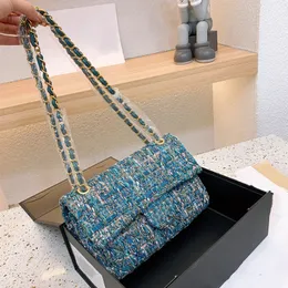 Bolsas de noite top moda feminina bolsa de luxo bolsas de couro de luxo de alta qualidade lã de lã saco de ombro de flap duplo de floagem 25 cm de mola e outono nova bolsa cr.