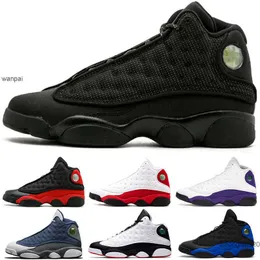 2022 new original men basketball shoes 13s Atmosphere Grey Aurora Green Black Cat bred Chicago court purple Flint He Got Game Hyper Royal JORDON jordens